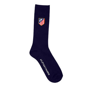 Calcetines Escudo Bordado Azul Marino